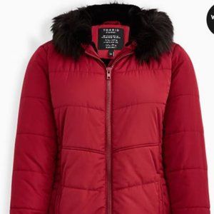 TORRID PUFFER JACKET NWT 6X 30W HOOD